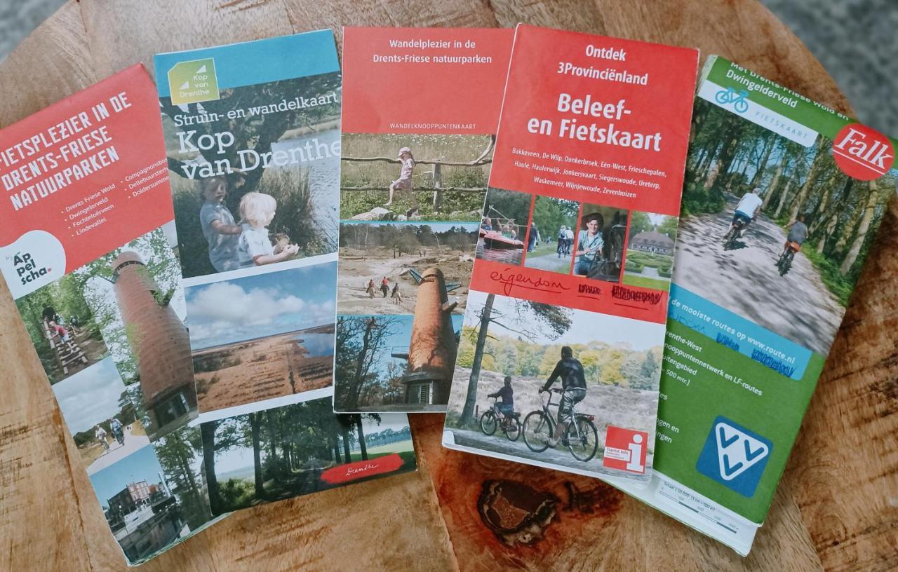 4P Chalet Tolve Met 4 Fietsen Vlakbij Natuurgebieden Drents Friese Wold, Fochteloerveen En Gevangenisdorp Veenhuizen Остервольде Экстерьер фото