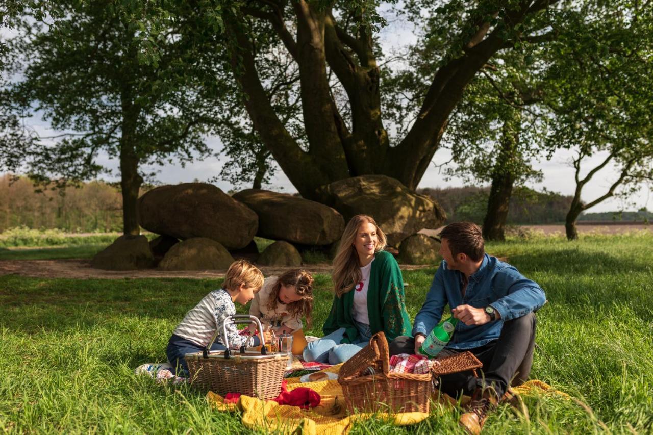 4P Chalet Tolve Met 4 Fietsen Vlakbij Natuurgebieden Drents Friese Wold, Fochteloerveen En Gevangenisdorp Veenhuizen Остервольде Экстерьер фото